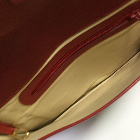 Hunting World Women's Leather Clutch Bag Red One Size - Picture 10 of 14